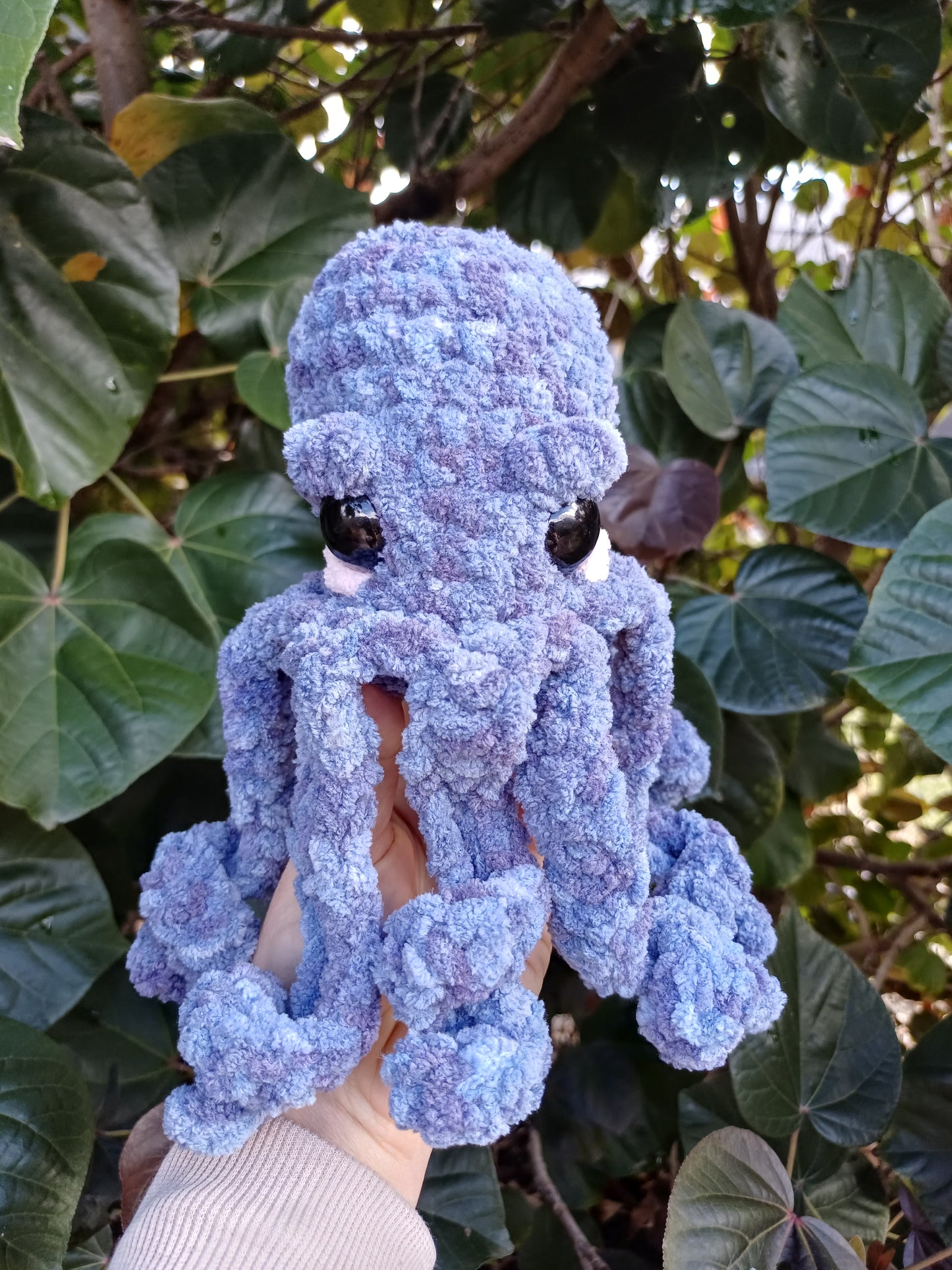 Alexander the Octo in Blue/ Purple Crochet Plush Toy